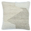 Kissen Beige Wollmix mit Textur Modernes Design – Urbane Hide