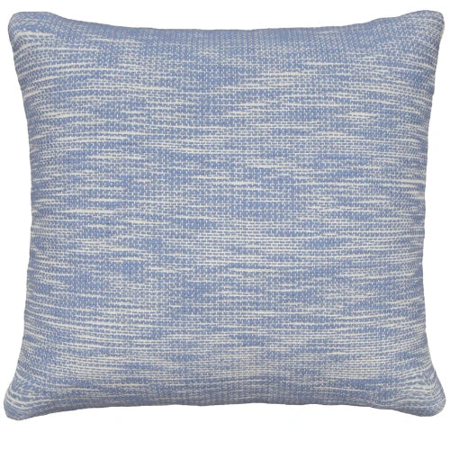Blauw Gemêleerde Kussenhoes Geweven Katoenlook – Urbane Hide