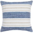 kussenhoes blauw wit met bohemian geometrisch patroon