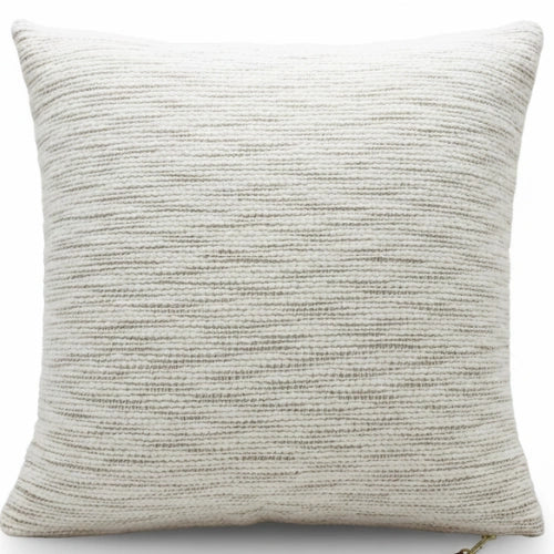 Zierkissen handgewebt Baumwolle beige naturel – Urbane Hide