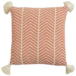 Terracotta Zierkissen mit Chevron und Quasten – Urbane Hide