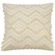 Zierkissen mit Tufting-Zickzack-Muster crème – Urbane Hide