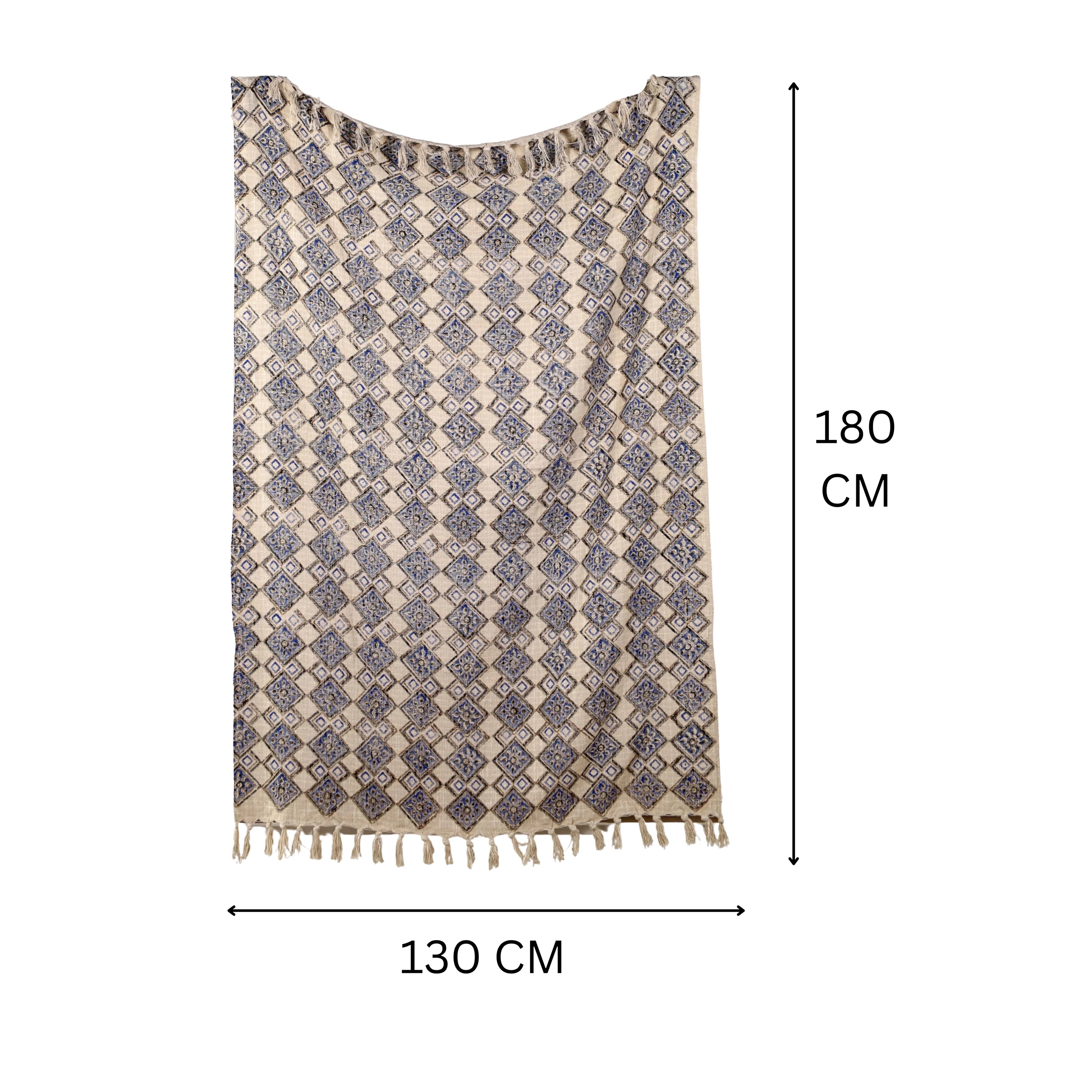 Boho geborduurde plaid met kwastjes voor bank – Urbane Hide Urbane Hide