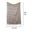 Boho geborduurde plaid met kwastjes voor bank – Urbane Hide Urbane Hide