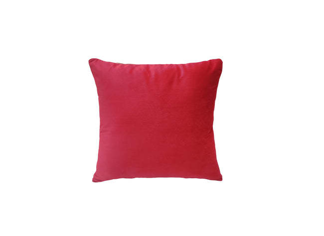 Kerst Kussenhoezen | 45x45 cm | Kussenhoes | Kussenhoesjes | Velvet | met rits | Rood Urbane Hide