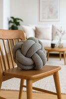 Antracietgrijs Knoopbal Kussen- Urbane Hide Urbane Hide