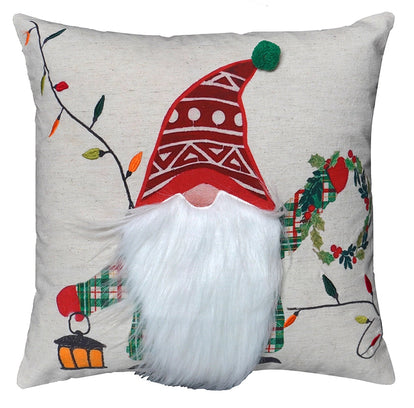 Kerstkussen met Kabouter & Feestelijke Lichtjes – Urbane Hide Urbane Hide