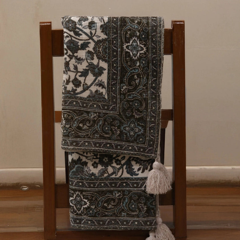 Greyloom Bloemrijk Katoenen Handgeweven Plaid – Urbane Hide Urbane Hide