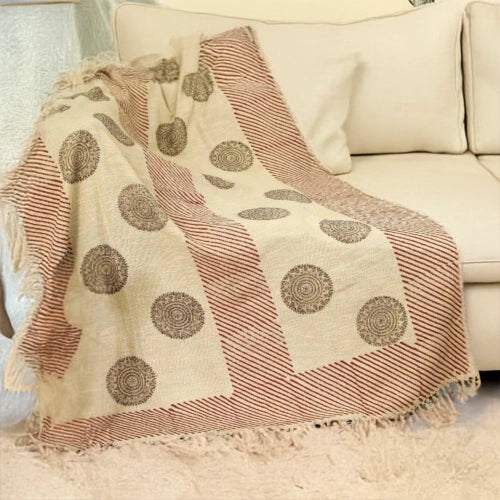 Katoenen Handgeweven Blokprint Plaid – Urbane Hide Urbane Hide